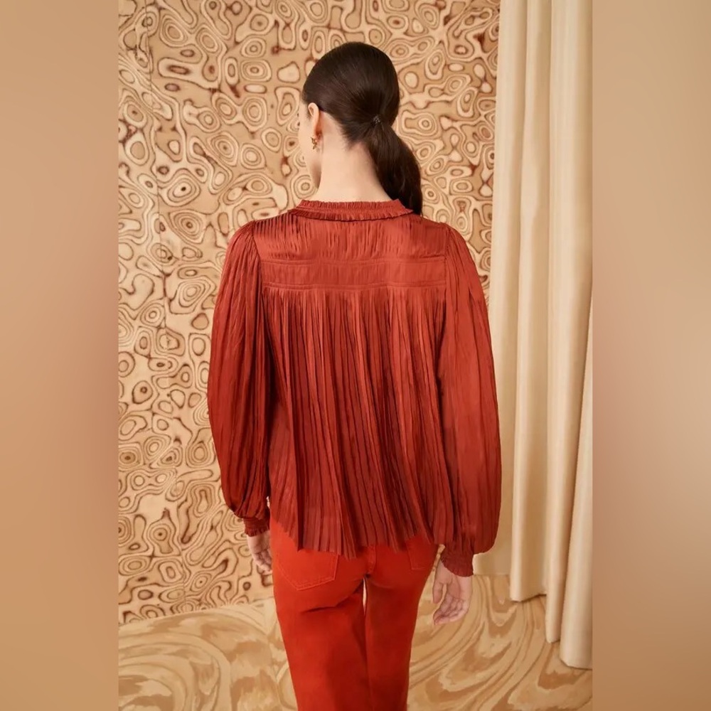 NWT ULLA JOHNSON Leah Blouse - Picture 5 of 8